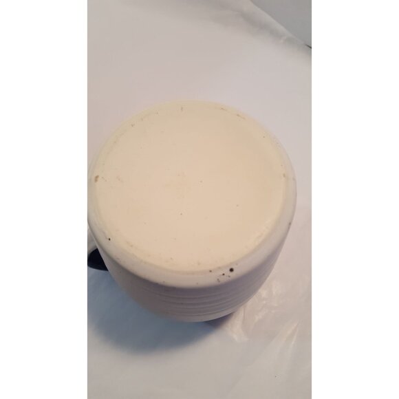 Blue white pottery stonewear pitcher 7 inches milk jug stoneware - Picture 8 of 8